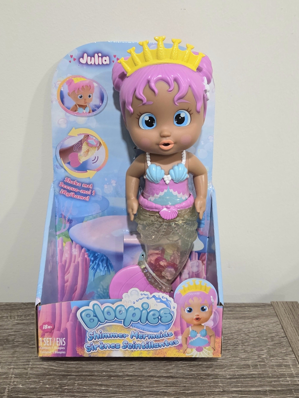 Bloopies Mermaids Shimmer Tail Julia 11" New In Packaging.